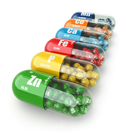 vitamins minerals in pills