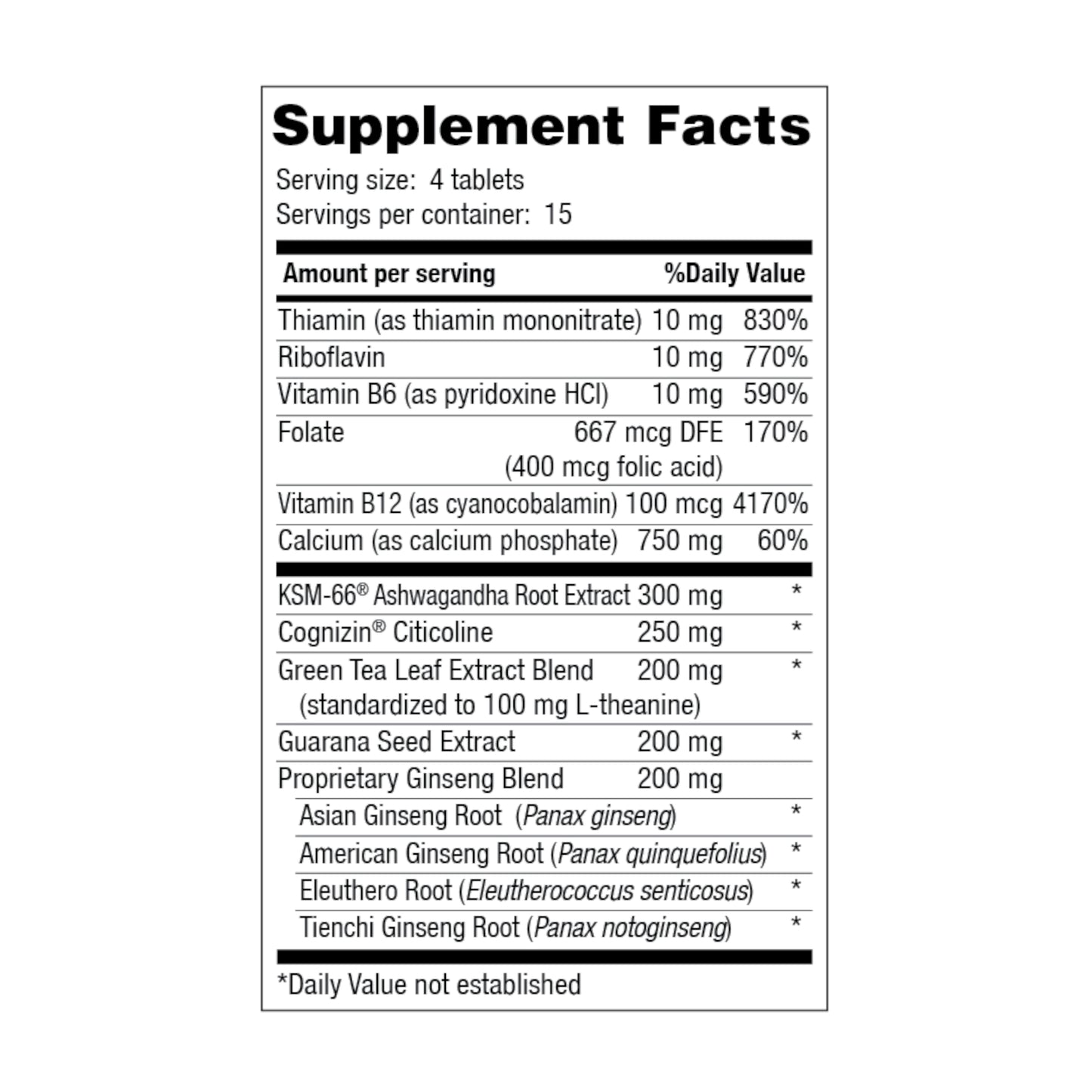 Energy EFP with Cognizin®